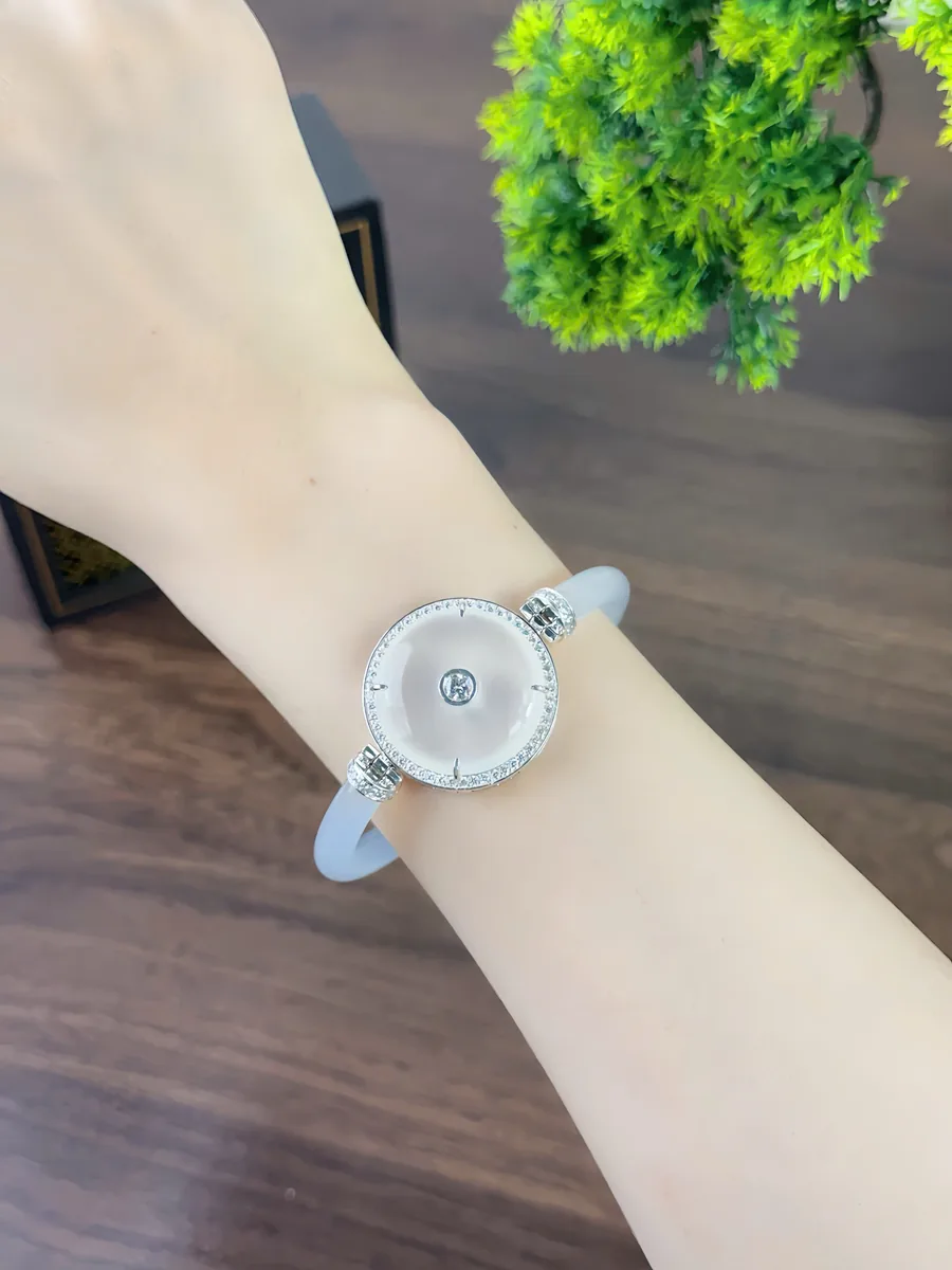 2.Lắc Tay Đồng Hồ Mã Não Trắng · ảnh 4