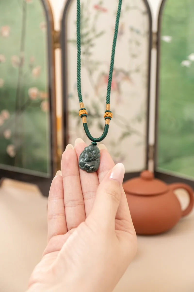 Mặt dây Hồ Ly Chúa – Phỉ Thúy Type A · ảnh 4