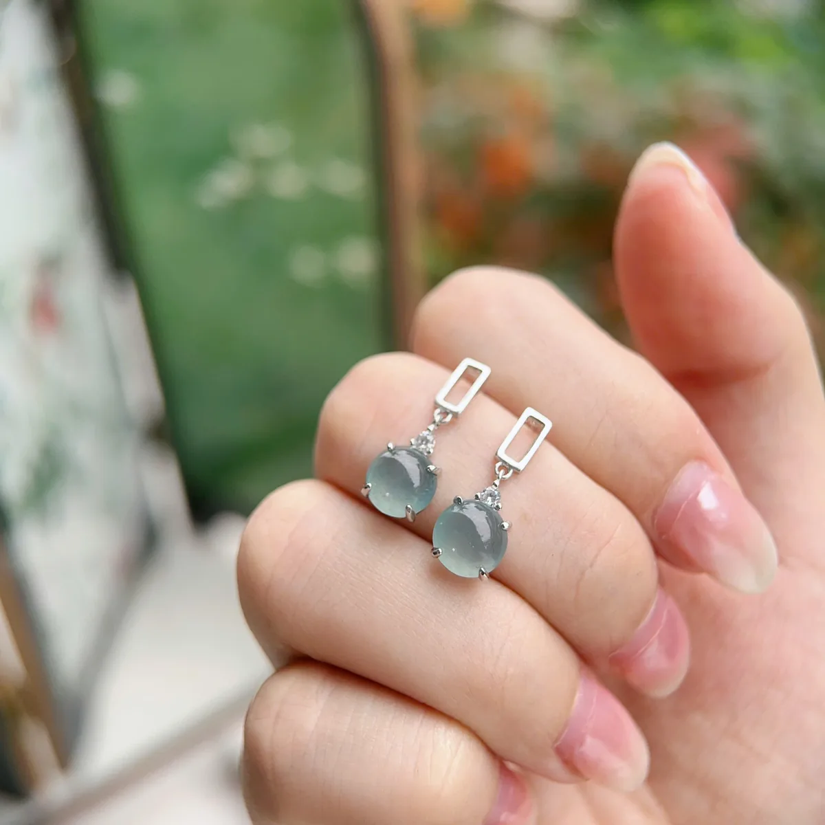 15. Set Lam Ngọc (Bông tai + Nhẫn) · ảnh 3