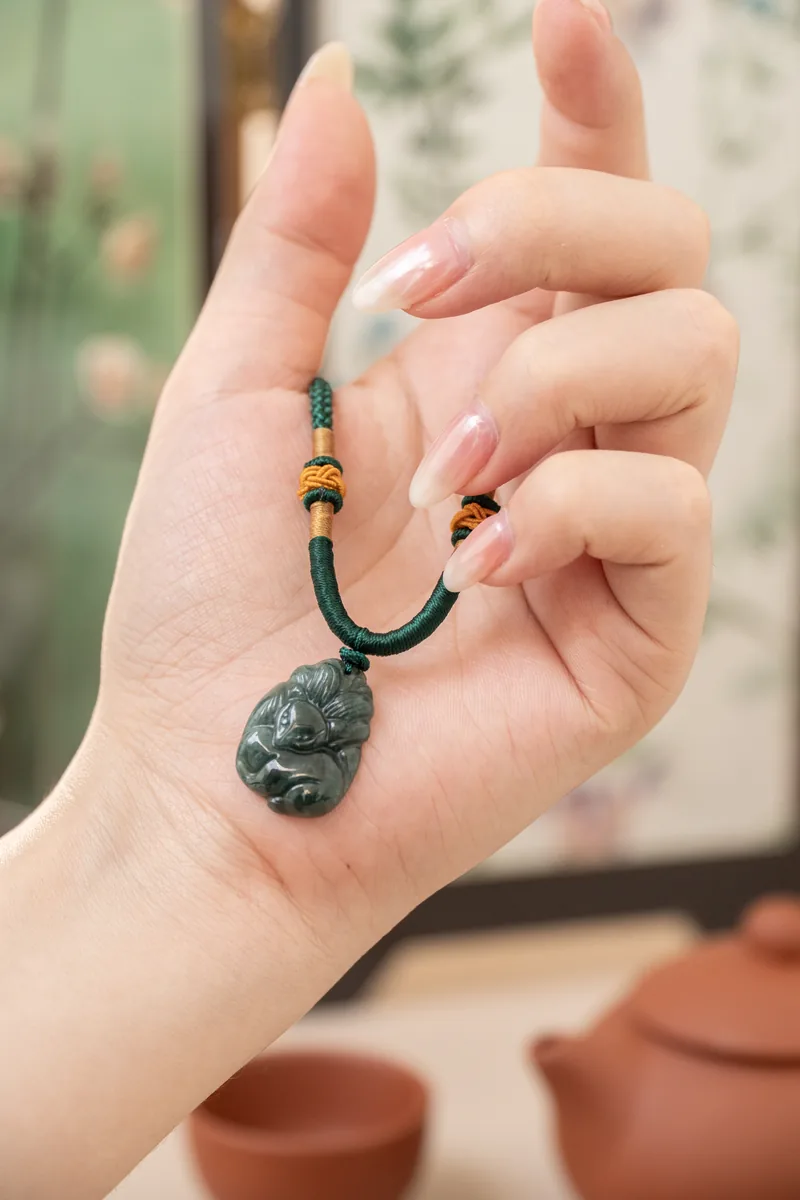Mặt dây Hồ Ly Chúa – Phỉ Thúy Type A · ảnh 3